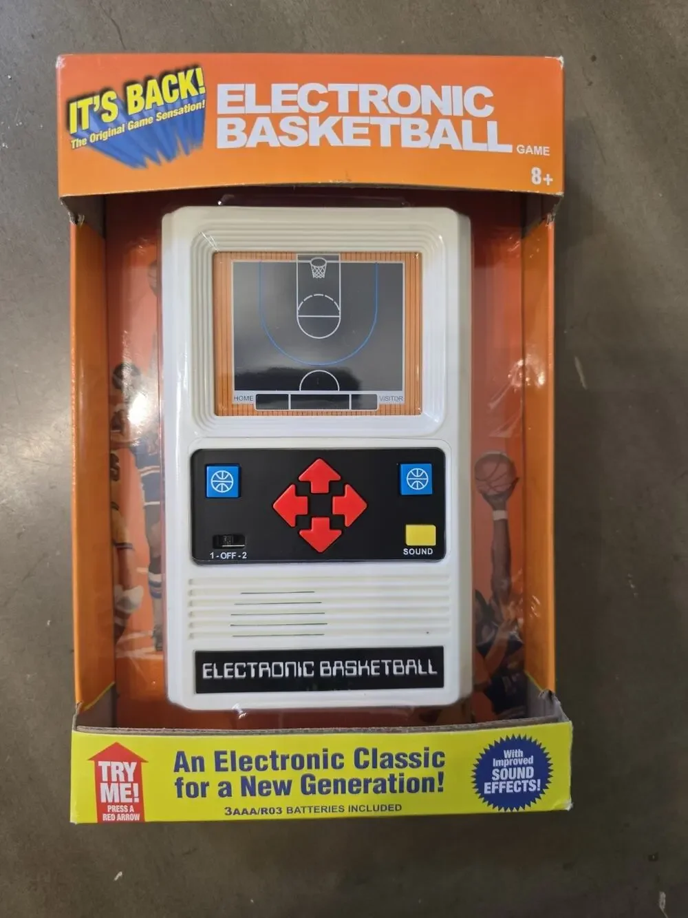 Factory Sealed Electronic Basketball Handheld Game Mattel Retro Classic 2014